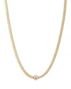 Ettika Cubic Zirconia Initial Charm Necklace