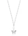 Ettika Butterfly Cultured Pearl Chain Necklaces In Metallic