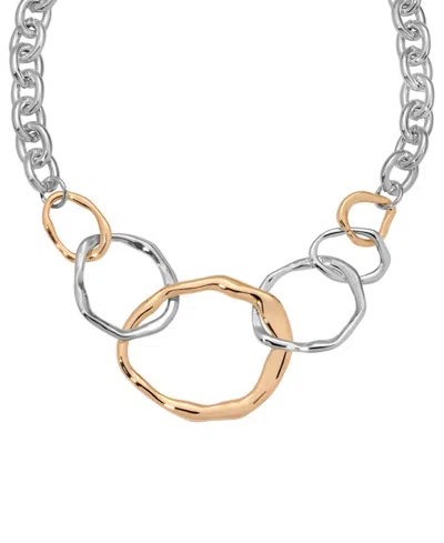 Ettika Interlocking Golden Chain Necklace In Neutral