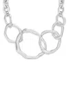 Ettika Plated Interlocking Chain Necklace In Silver