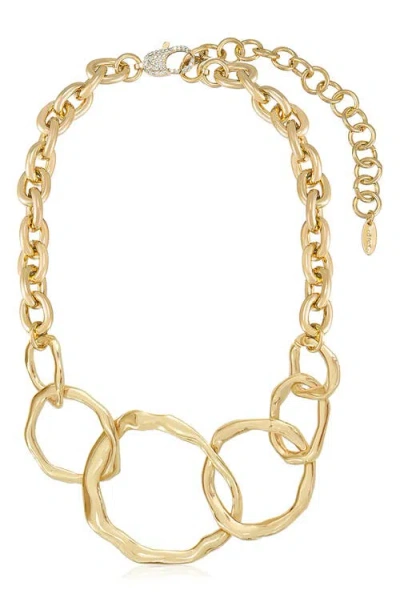 Ettika Interlocking Loop Necklace In Gold