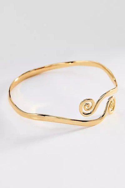 Ettika Intertwined Aura Arm Cuff In Gold