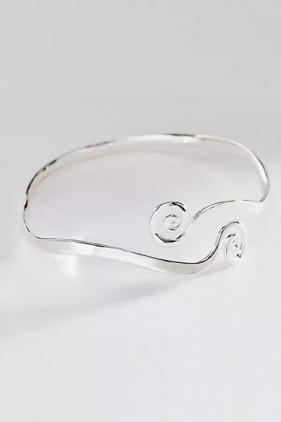 Ettika Intertwined Aura Arm Cuff In Silver