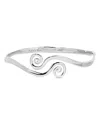 Ettika Intertwined Aura Swirl Arm Cuff In Metallic