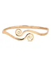 Ettika Intertwined Aura Swirl Arm Cuff In Gold