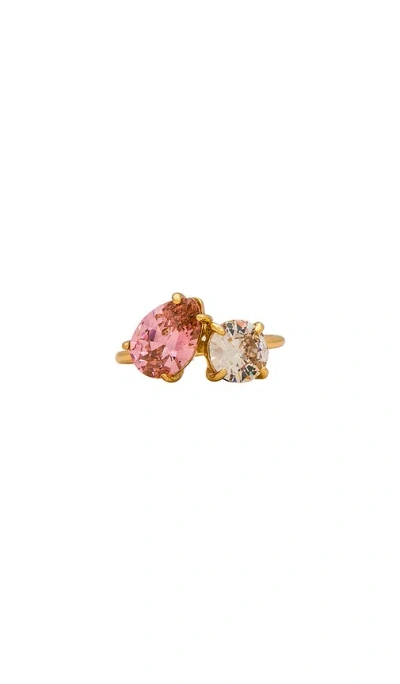 Ettika Jewel Ring In Metallic Gold