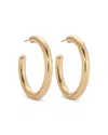 Ettika Large Thick Classic Hoop Earrings In Gold