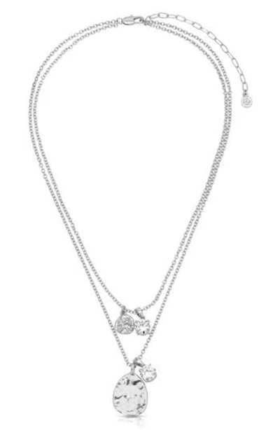 Ettika Layered Chain Necklace In Silver