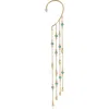 Ettika Linear Chains Statement Ear Cuff In Gold