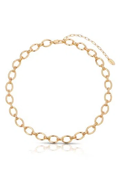 Ettika Linked Up Chain Necklace In Gold