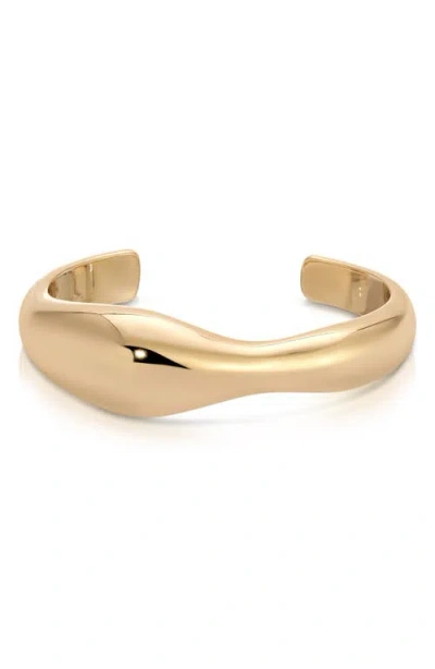 Ettika Liquid Cuff Bracelet In Gold