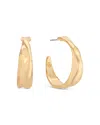Ettika Liquid Luxe Hoop Earrings In Gold