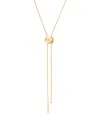 Ettika Liquit Luxe Faux Pearl Bolo Necklace In Gold