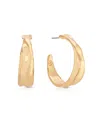 Ettika Liquid Luxe Hoop Earrings In Gold