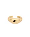 Ettika Liquid Luxe Gold Cuff Earrings In Gold