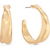 Ettika Liquid Luxe Hoop Earrings In Gold