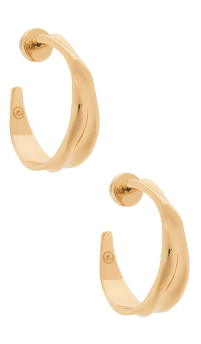 Ettika Liquid Luxe Hoop Earrings In Gold