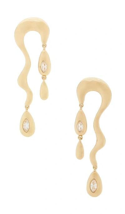 Ettika Liquid Luxe Lustre Drop Earring In Gold