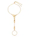Ettika Liquid Metal Cultured Freshwater Pearl Hand Chain