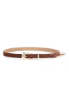 Ettika Liquid Metal Western Buckle Belt
