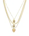Ettika Love To Love 18k Gold Plated Necklace Set In Gold