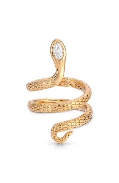Ettika Majestic Serpent Ring In Gold