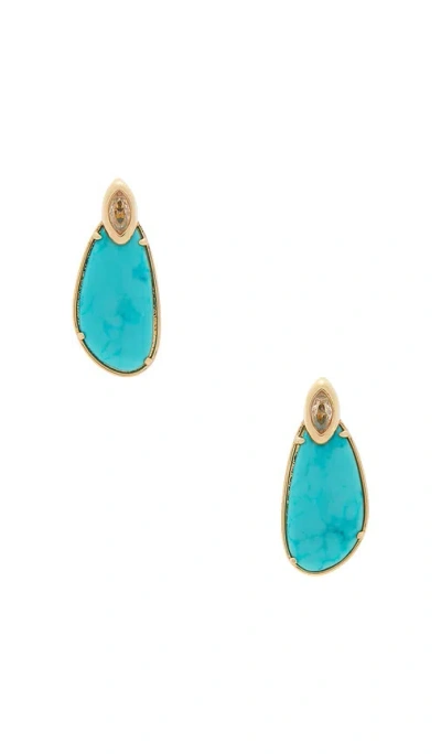 Ettika Majestic Stone Earrings In Blue