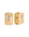 Ettika Marquise Crystal Huggie Earrings In Gold