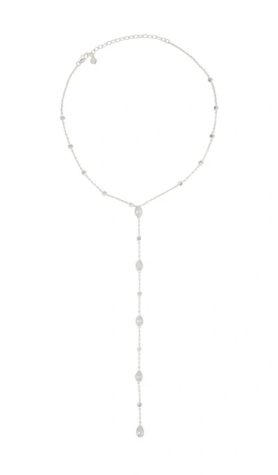 Ettika Marquise Crystal Lariat Necklace In Metallic