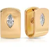 Ettika Marquise Crystal Huggie Earrings In Gold