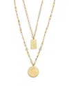 Ettika Medallions Of Mine Layered Coin Necklace Set, 12-16 In Gold