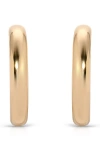 Ettika Large Thick Classic Hoops In Gold
