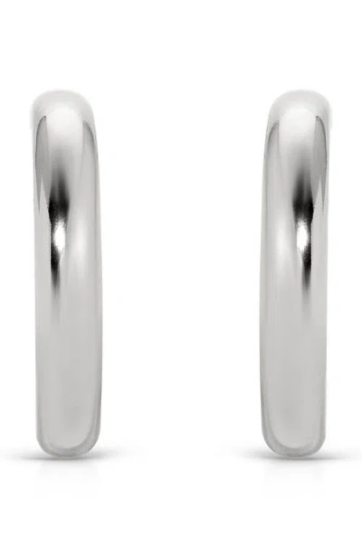ETTIKA ETTIKA MEDIUM THICK CLASSIC HOOP EARRINGS