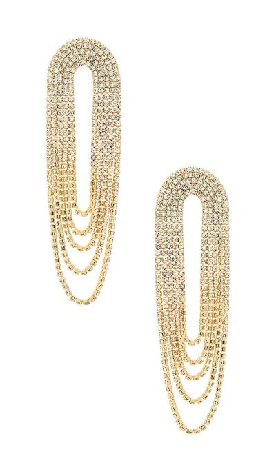 Ettika Melting Earrings In Metallic Gold