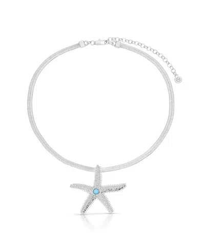 Ettika Mermaid Cove Starfish Pendant Necklace In Metallic
