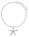 Ettika Mermaid Cove Starfish Pendant Necklace In Metallic