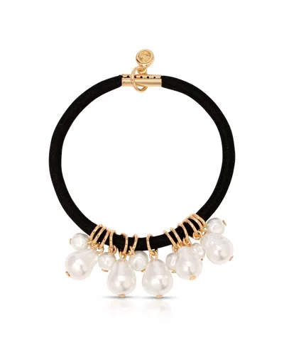 Ettika Mermaid Cultivated Pearl Hair Tie In Gold