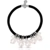 Ettika Mermaid Imitation Pearl Ponytail Holder In Black