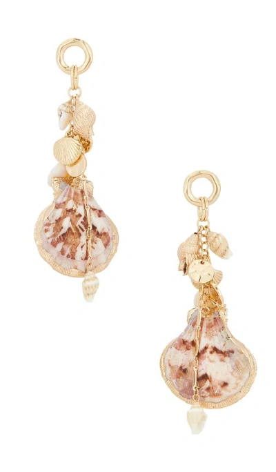 Ettika Mermaid Tears Earrings In Burgundy