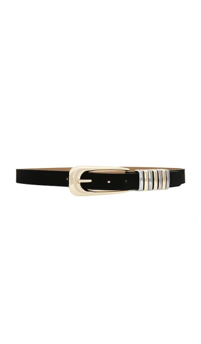Ettika Metal Core Belt In Black