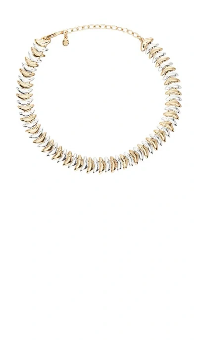 Ettika Metal Moderna Necklace In Metallic Gold