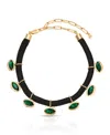Ettika Midnight Luxe Crystal Choker Necklaces In Black