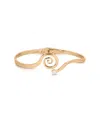 Ettika Mini Aura Swirl Imitation Pearl Cuff Bracelet