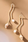 Ettika Shell And Freshwater Pearl Vacation 18k Gold Plated Dangle Earrings