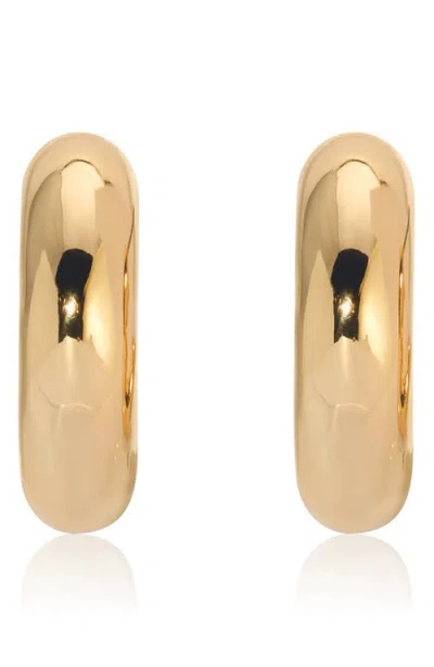 Ettika Mini Thick Classic Hoops In Gold