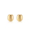 Ettika Minimal Curved Square Stud Earrings