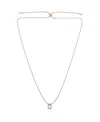 Ettika Minimal Glass 18k Gold Plated Adjustable Necklace In Gold