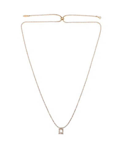 Ettika Minimal Glass 18k Gold Plated Adjustable Necklace