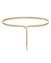 Ettika Minimalist Adjustable Chain Belt In Gold