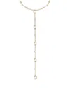 Ettika Marquise Stone Lariat Necklace In Gold/clear